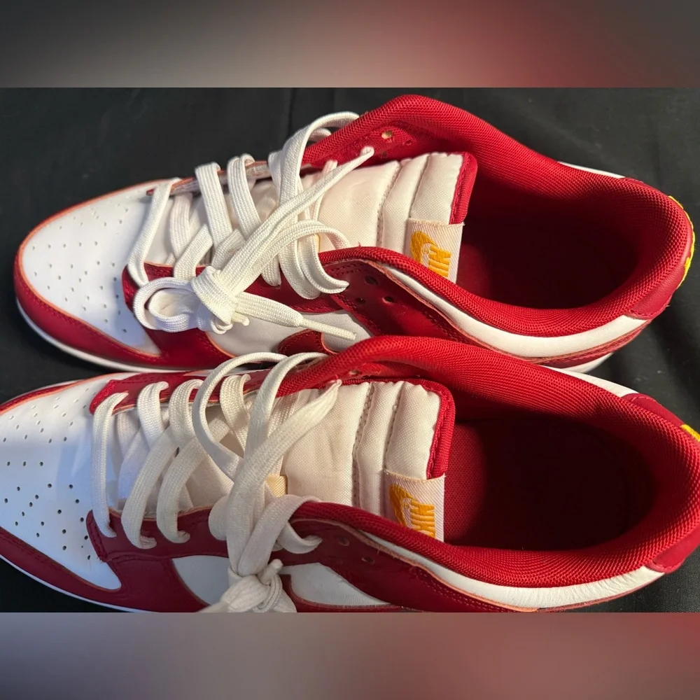 🏀 Nike Dunk Low Red &‎ White